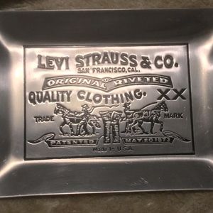 Vintage Levi Strauss & Co. metal tray